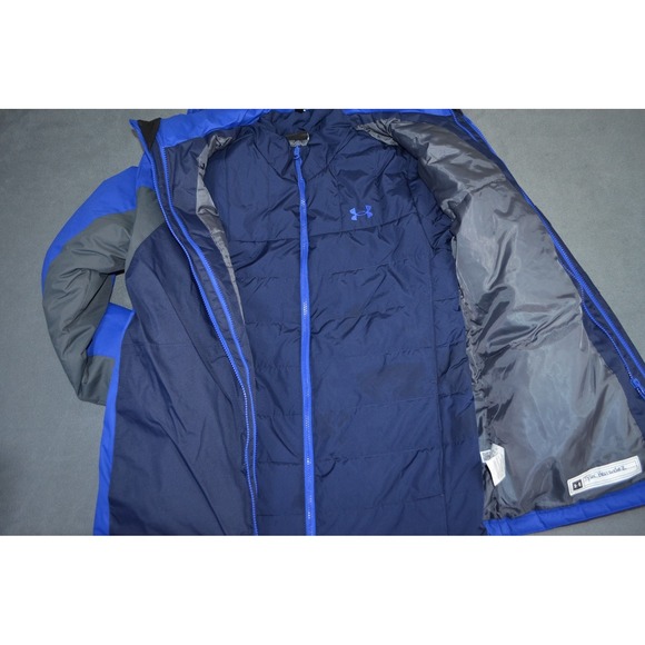 Under Armour Jacket Boys XL Blue Westward 3-in-1 ColdGear Skiing Coat - Picture 9 of 16